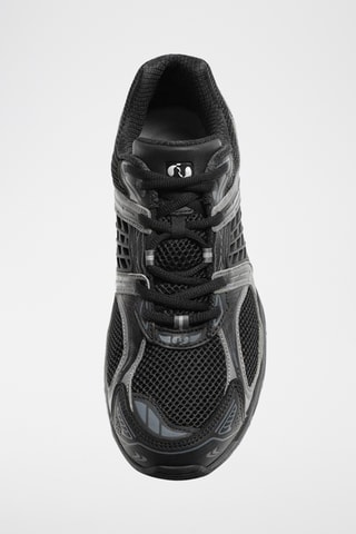 Baskets en cuir - Noir et gris