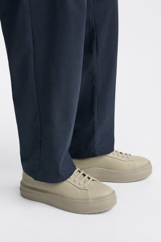 Baskets plateformes - Vert clair