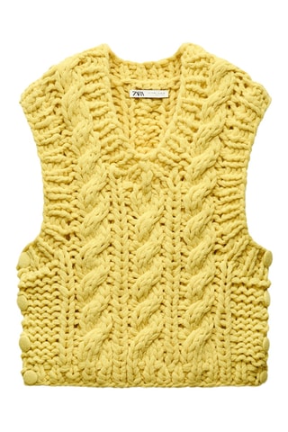 Pull sans manches - Jaune