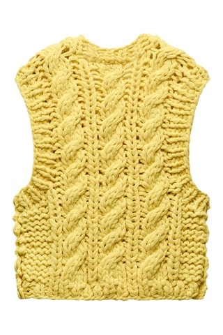 Pull sans manches - Jaune