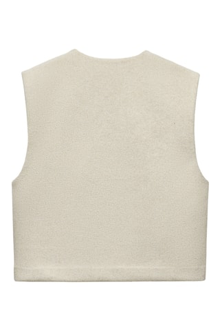 Pull sans manches - Ecru
