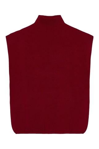 Pull sans manches - Rouge