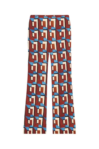 Pantalon flare - Marron
