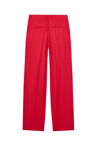 Pantalon en lin - Rouge