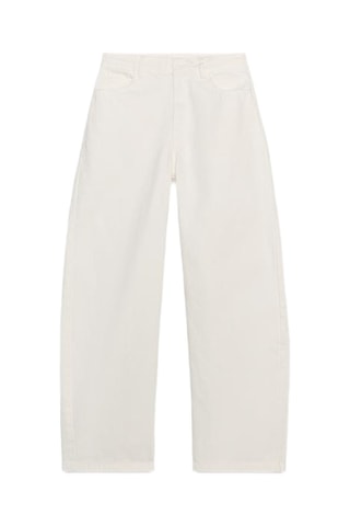 Jean mom - blanc
