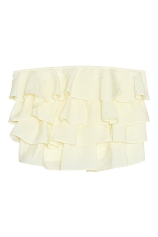 Top bustier - Jaune