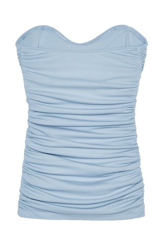 Top bustier - Bleu-gris