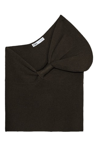 Top asymétrique - Noir
