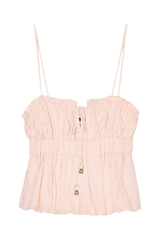 Top en lin - Nude