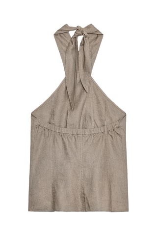Top en lin - Taupe