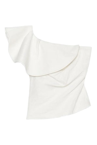 Top asymétrique - Ecru