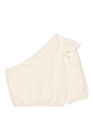 Top en broderie anglaise - Beige