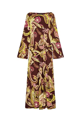 Robe plissée - Marron