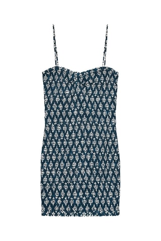 Robe droite - Bleu