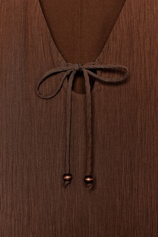 Robe midi - Marron