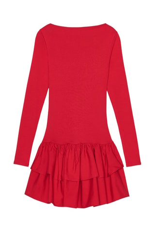 Robe volantée - Rouge