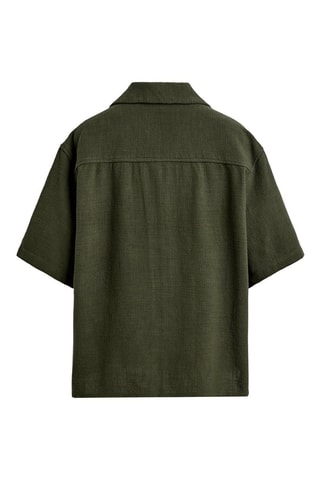 Chemise - Kaki et écru
