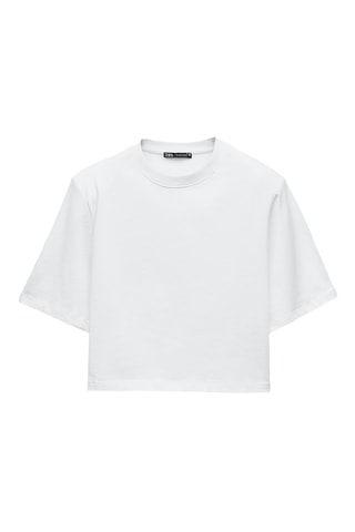 T-shirt cropped - Blanc