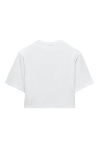 T-shirt cropped - Blanc