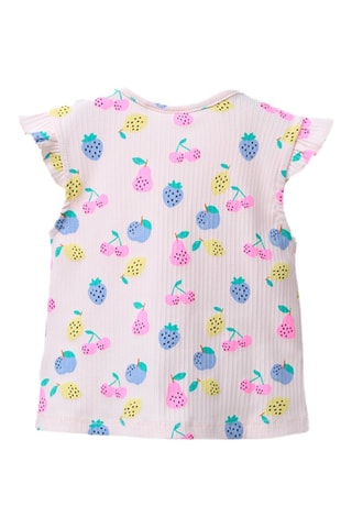 T-shirt noué - Rose poudré