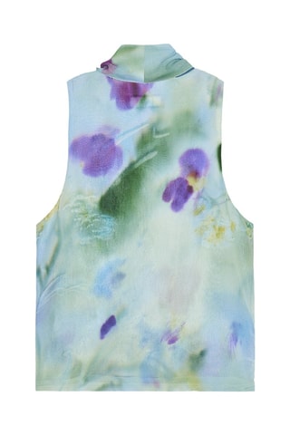 Blouse - Violet et ciel