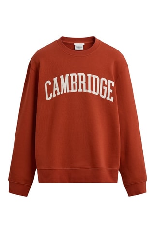 Sweat - Rouge brique et blanc
