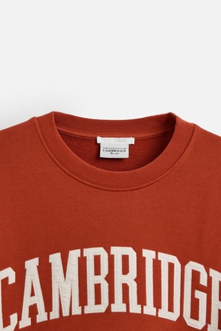 Sweat - Rouge brique et blanc