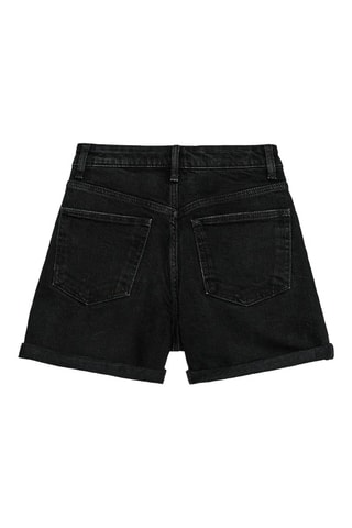 Short mom en jean taille haute - Noir