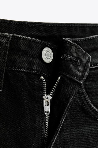 Short mom en jean taille haute - Noir