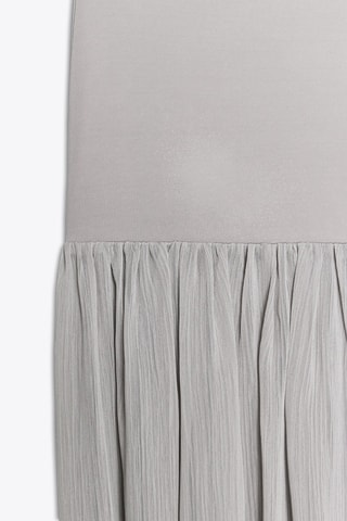 Jupe midi - Gris clair