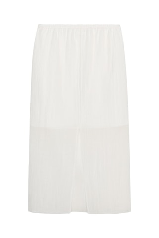 Jupe midi - Blanc
