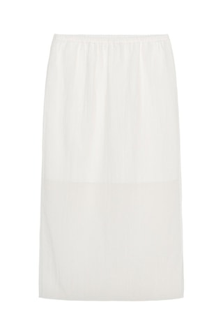 Jupe midi - Blanc