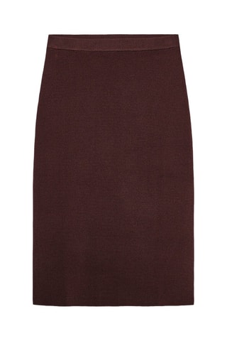 Jupe droite - Marron foncé