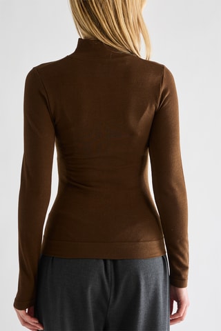 Top en laine - Marron