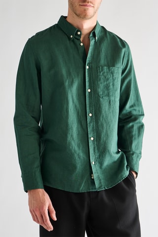 Chemise en lin - Vert