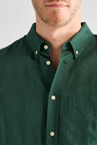 Chemise en lin - Vert