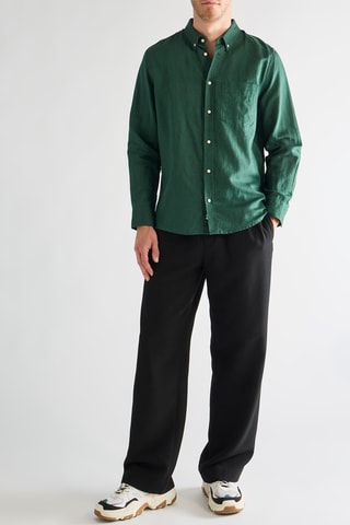 Chemise en lin - Vert