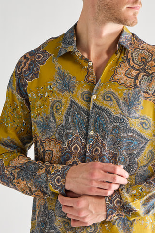 Chemise - Jaune et gris