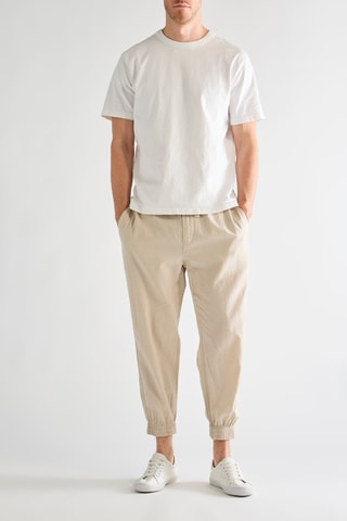 Pantalon carotte en lin - Beige