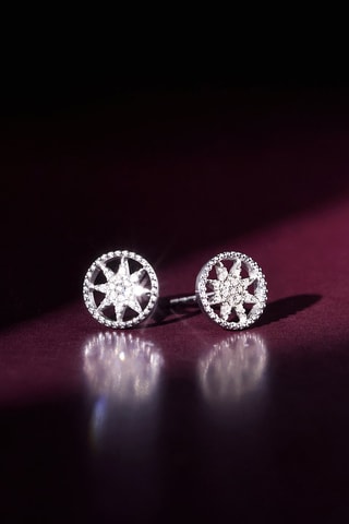 Orecchini Erinye - Oro bianco e diamanti - Atelier du Diamant
