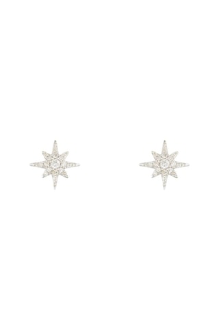 Orecchini Star - Oro bianco e diamanti