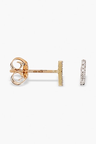 Orecchini Precious Barrette - Oro giallo e diamanti - Diamanta