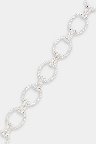 Bracciale  Rivière Encadenada - Oro bianco e diamanti