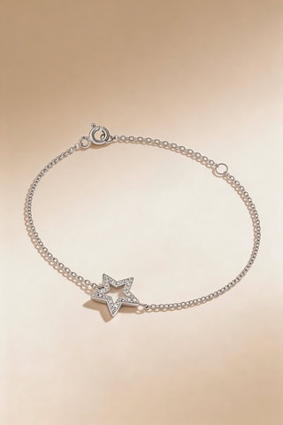 Bracciale Perfect star - Oro bianco e diamanti