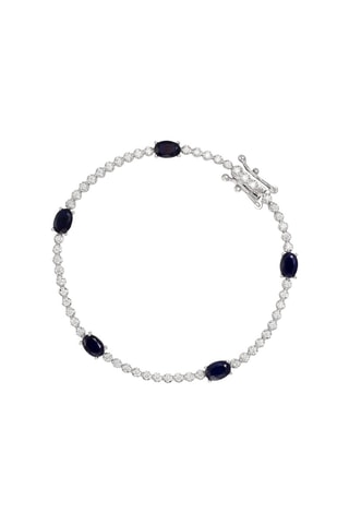 Bracciale Filia - Oro bianco, zaffiri e diamanti