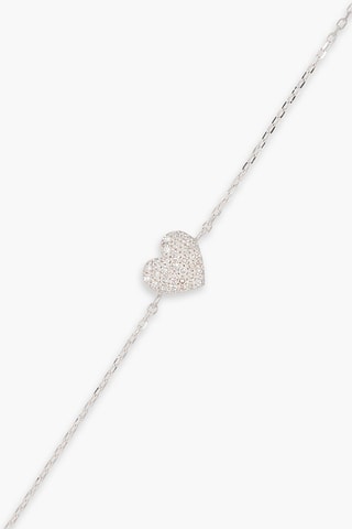 Bracciale Cœur - Oro bianco e diamanti