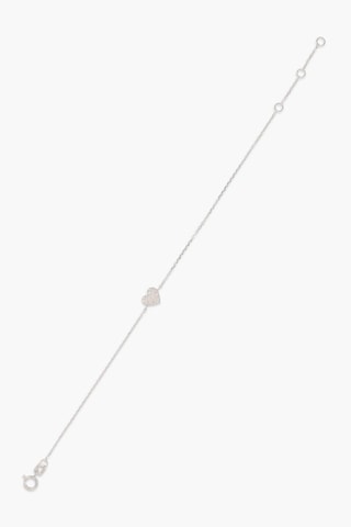 Bracciale Cœur - Oro bianco e diamanti