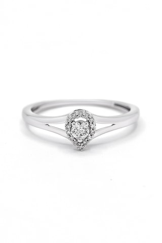 Anello - Oro bianco e diamanti