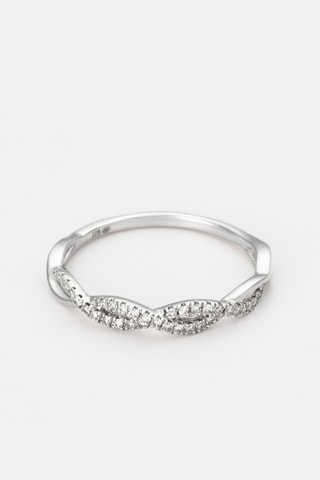 Anello Infini Partagé - Oro bianco e diamanti