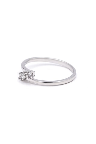 Anello - Oro bianco e diamanti